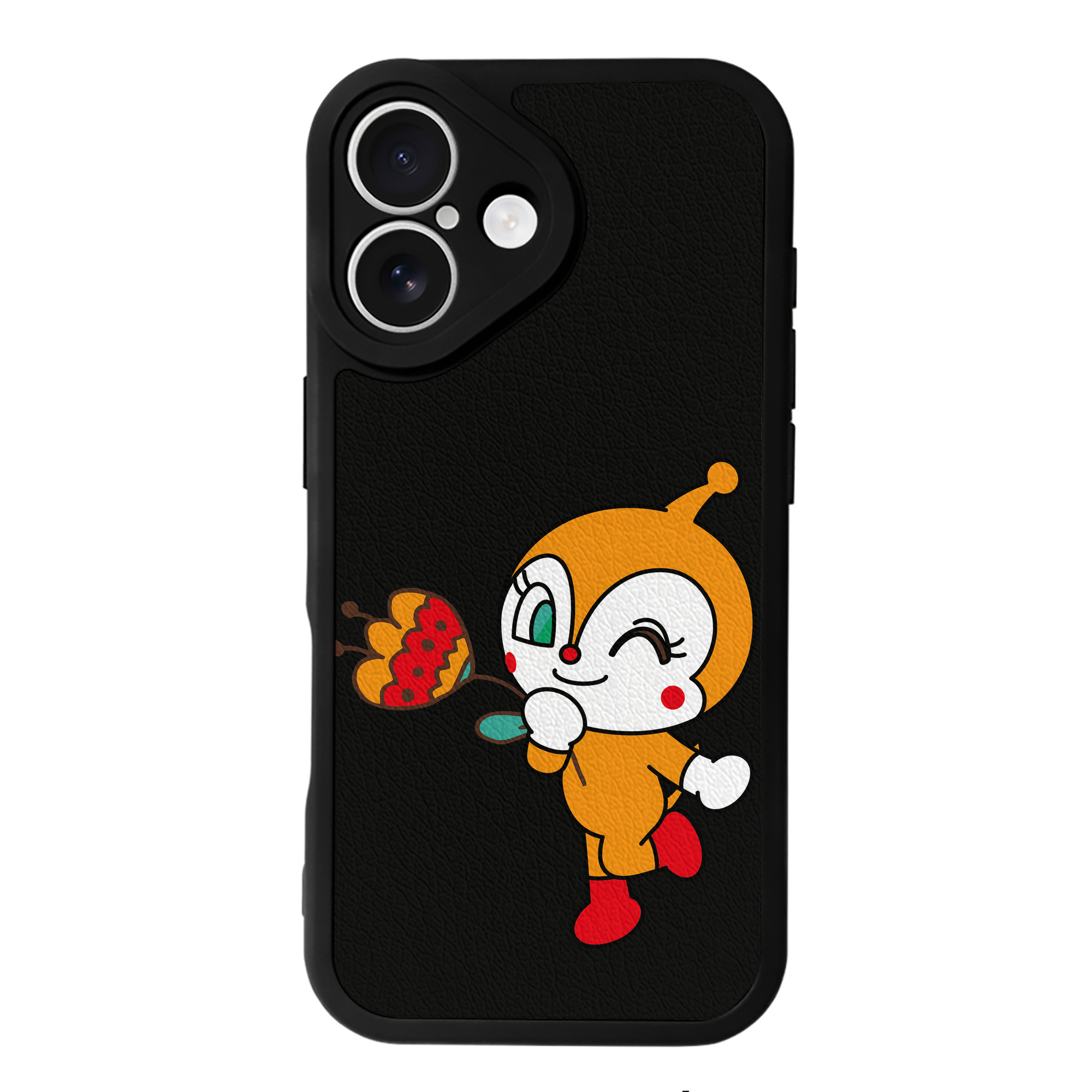 （画像用） アンパンマン Anpanman 【iPhone 16シリーズ対応】シリコンスマホケース（レザー調） 材質：シリコン